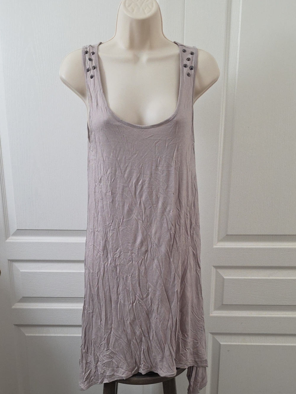 Forever 21 | Studded Asymmetric Tunic Tank Top Dress Indie Sleaze Grunge Mauve S